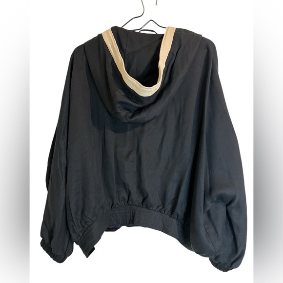 ZARA Women’s Black Oversize Hooded Jacket Size M - Picture 3 of 7